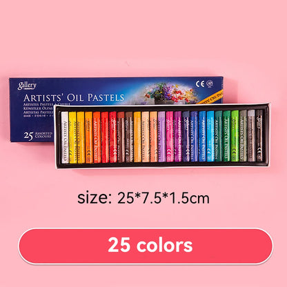 Artist Oil Pastel Set 12/25/50 Professional Painting Drawing Graffiti Art Crayons Washable for Students Round Non Toxic Sticks