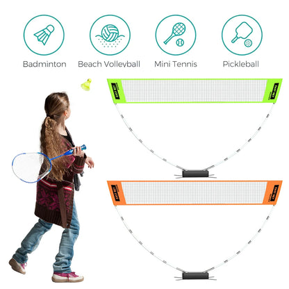 Professional Badminton Net Badminton Training Net Easy Setup Height Adjustable Volleyball Net for Court Backyard Beach