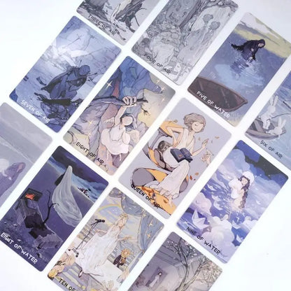 78pcs Monsoon Tarot With Paper Instruction For Amily Friends Party Divination Board Game Oracle Cards Party Playing Cards Tarot