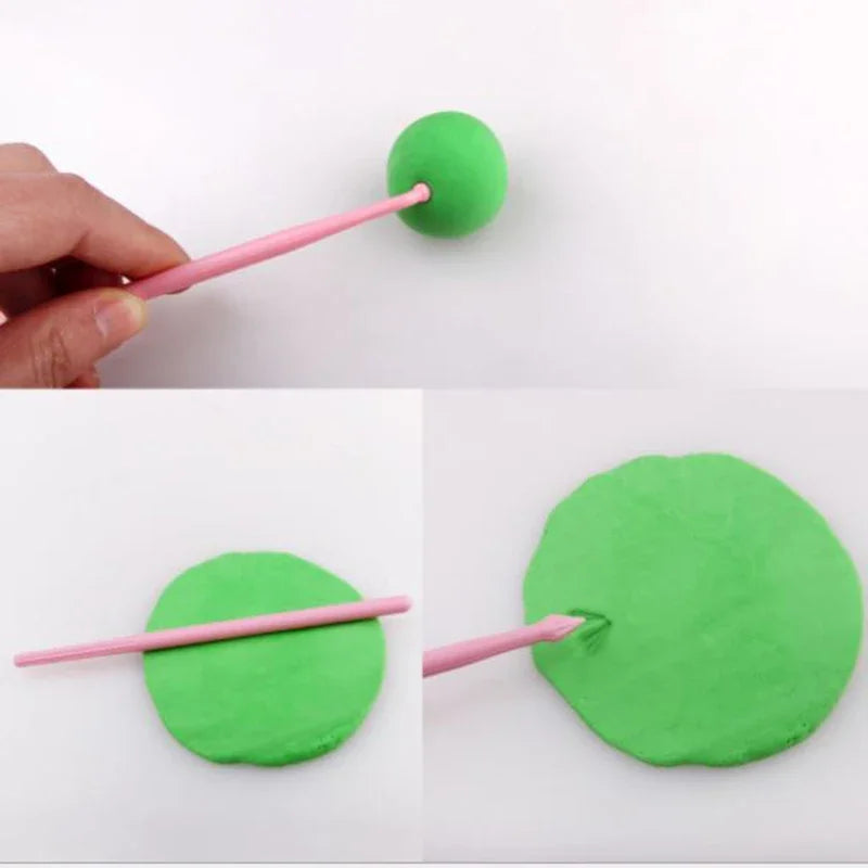 14pcs/set Plastic Clay Sculpting Set Cake Decorating Tools Set for Shaping Clay Playdough Tools Toys Polymer Modeling Clay Tools