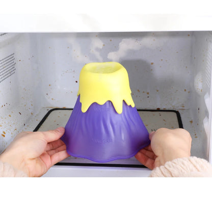 Volcano Microwave Oven Oil Dirt Cleaner Easily Cleans Microwave Appliances For The Kitchen Refrigerator Cleaning Tools