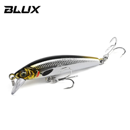 BLUX Gravity Minnow 50mm Long Cast Heavy Shrink Fishing Lure 4.3g Wobbler for Freshwater Saltwater Bass Pike Hard Plastic Bait