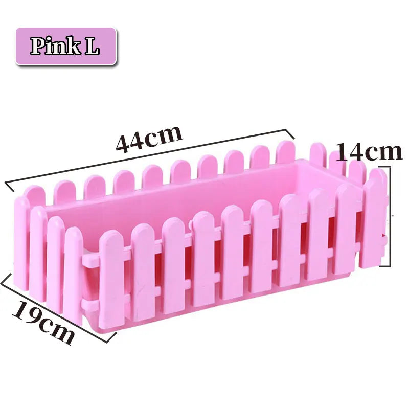 Garden Fence Type Flower Pot With Holes Cuboid Flowerpot Planting Flower Vegetable Plant Pot