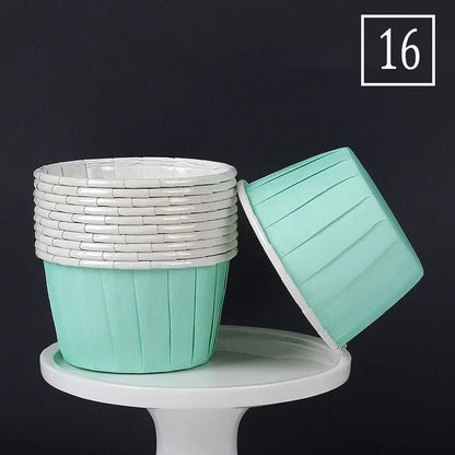 50pcs Large Size Paper for Cupcakes Muffin Cupcake Paper Cups Baking Cupcakes Paper or Wedding Party Oilproof Cake Wrapper