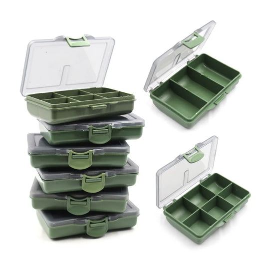 1-8 Compartments Storage Box Carp Fishing Tackle Boxes System Fishing Bait Spoon Hook Storage Container Portable Fishing Box