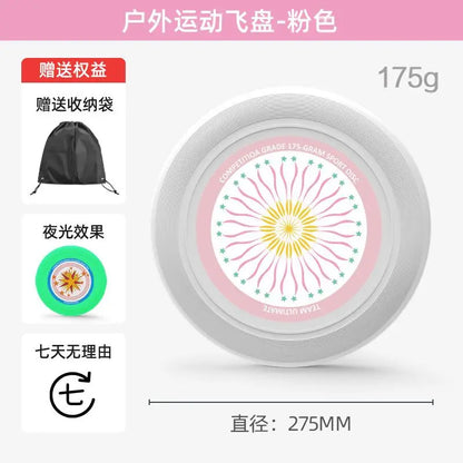 Outdoor Sports Luminous Frisbee Adult Children's Frisbee Professional Competitive Parent-Child Interactive Toys Swing