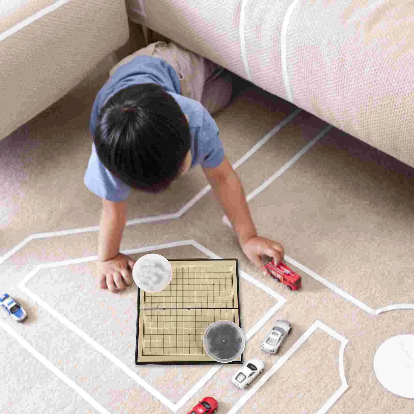 Game Boards for Adults Chess Kit Checkerboard Go Portable Chinese Plastic Games Checkers