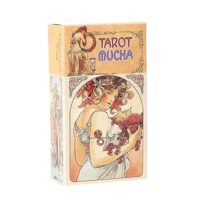 Tarot Mucha Tarot Cards Board Game Card Deck for Family Gathering Party Playing Cards Board Game