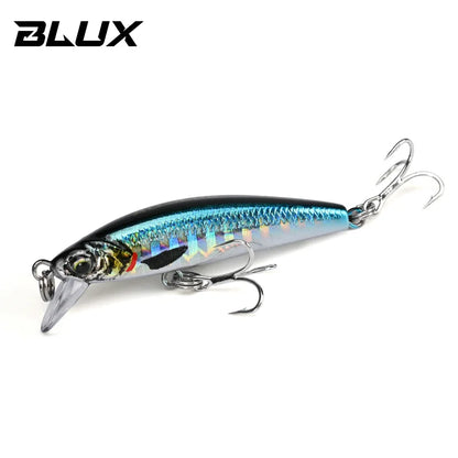 BLUX Gravity Minnow 50mm Long Cast Heavy Shrink Fishing Lure 4.3g Wobbler for Freshwater Saltwater Bass Pike Hard Plastic Bait