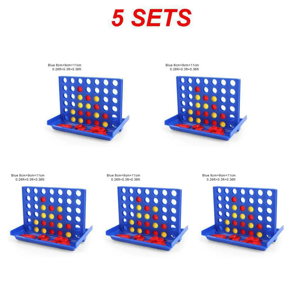Connect 4 Game Classic Master Foldable Kids Children Line Up Row Board Puzzle Toy Gifts Board Game Parent-child Interactive Toys