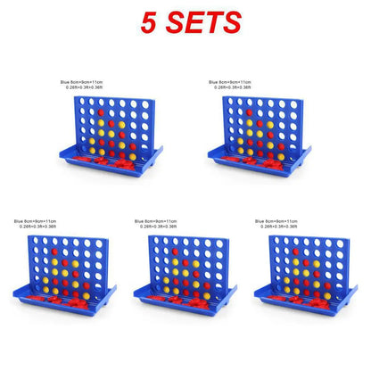 Connect 4 Game Classic Master Foldable Kids Children Line Up Row Board Puzzle Toy Gifts Board Game Parent-child Interactive Toys