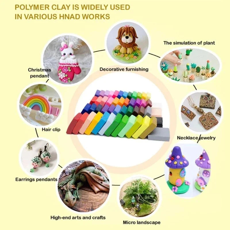 1 pcs, 20 - 30 - 40 -125 - 250 -500 g Polymer Clay Modeling Clay Gift for Children Artists Sculpting and Oven Baking and Molding