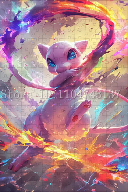 Pokemon Fantasy Jigsaw Puzzles Anime Character Pikachu Charmander Puzzles Intelligence Game Toys