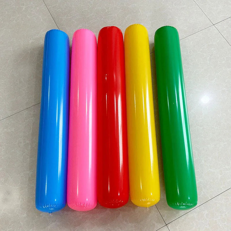 10/5PCS PVC Inflatable Cheering Stick Cylinder Pool Noodles Jumbo Outdoor Games Kids Adults Carnival Field Day Party Supplies