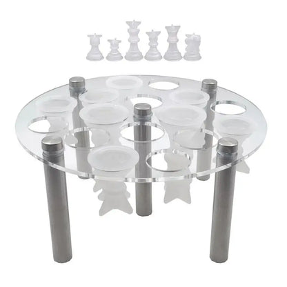 Chess Piece Mold Holder Acrylic Chess Piece Holder 5 Leg Supports Stand For Epoxy Resin Molds Chess Accessories For Casting