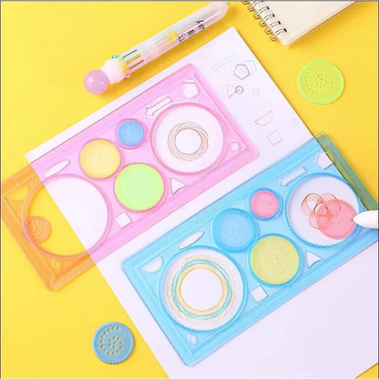 Kids Spirograph Art Set  STEM Drawing Kit with Geometric Rulers  Unleash Creativity  Learn