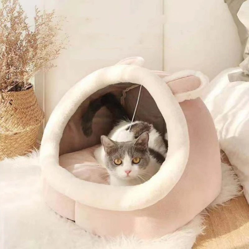 Washable pet lounger cushions, cat mat beds, warm and soft baskets, cozy warm cat kennels, house tents, small pet dogs