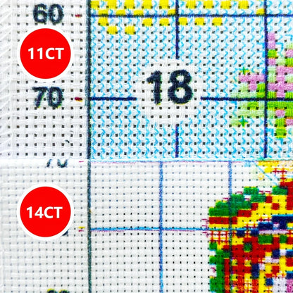 1pc 40X40CM/15.74inch Candles in nature cross stitch Kit DIY kit 11CT/14CT Full Embroidery for gift New Arrival