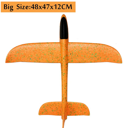 Large Foam Plane Glider Hand Throw Airplane Inertial EPP Bubble Planes Outdoor Launch Kids Toys for Children Boys Gift