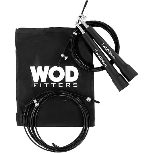 Speed Jump Rope - Blazing Fast Double Unders - Latest Technology Adjustable Cable Jumping Rope for WODs, MMA, Martial Arts, Box