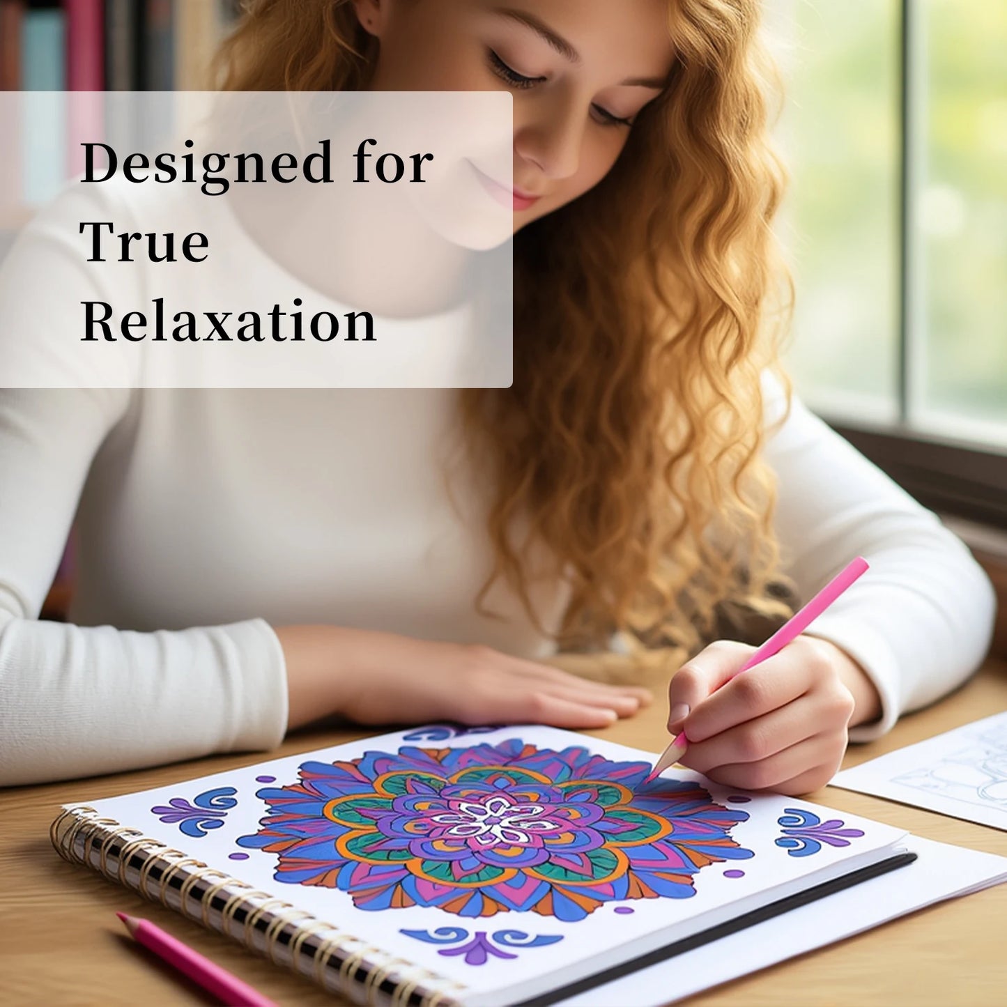 Beautiful Mandala Adult Coloring Book for Relaxation, Coloring Books with Inspirational Quotes Making it a Great Gift,