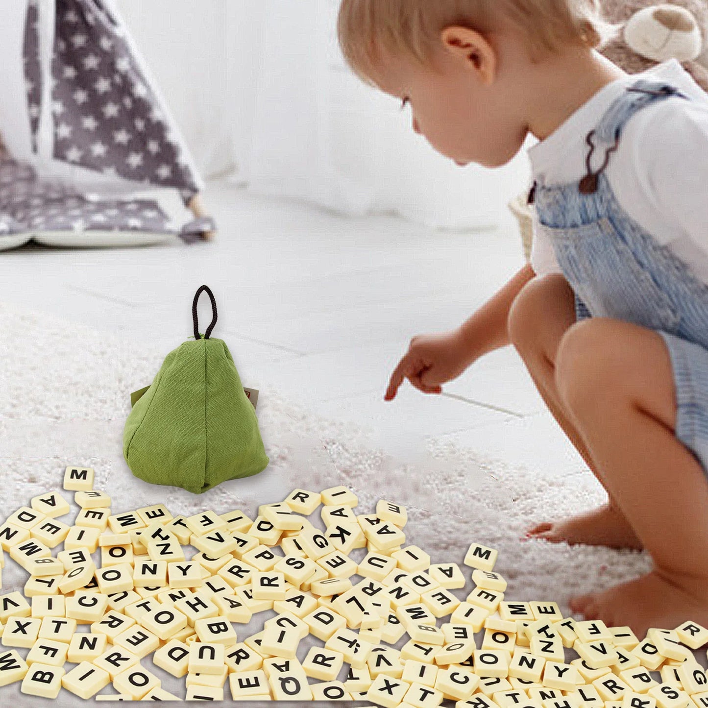 Letter Tiles Set Alphabet Letter Tiles English Chess Anagram Game Preschool Language Learning Educational Toys Gifts for kids