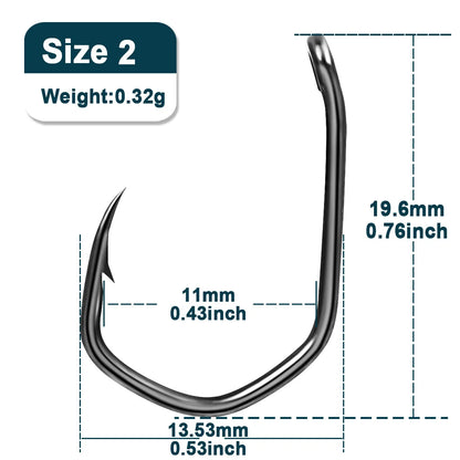 9KM 50~200Pcs PTFE Coating Sharp Fishing Hooks High Carbon Fishing Barbed Carp Hooks, Fishing Tackle Accessories