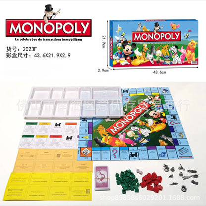 Hot selling French Monopoly World Tour Board Games French Game Cards