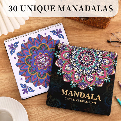 Beautiful Mandala Adult Coloring Book for Relaxation, Coloring Books with Inspirational Quotes Making it a Great Gift,