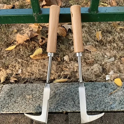 Heavy-Duty Carbon Steel Hand Shovel With Ergonomic Grip - Manual Weeding Tool For Road Cracks & Gardens