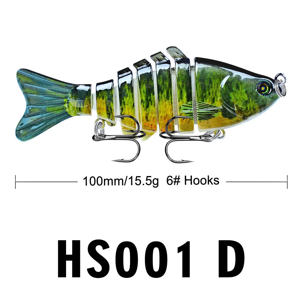 Mini Multi Jointed Swimbait Fishing Lure Flexible Fish Bait Bionic Crankbait Sinking Pesca Pike Bass Tackle