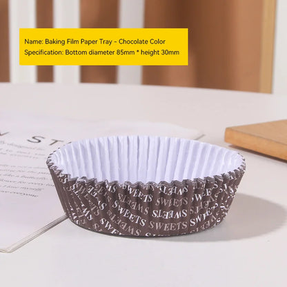 Round Cupcake Liners Greaseproof Paper Baking Cups Non-stick Muffin Wrappers Oven Safe For Muffins Brownie Quiche Snacks