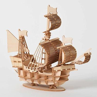 Children 3D Wooden Puzzle Simulation Animal Assembly Skeleton Model Toy for Kids DIY Hands Craft Wood Puzzle Games Building Kit