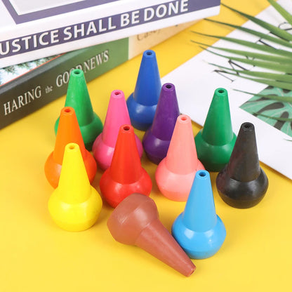 12pcs Non-toxic Children Safety Color Crayons 3D Finger Art Supplies