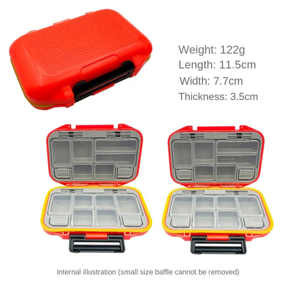Space Separation Hook Bait Storage Box Multi region Waterproof Fishing Tackle Boxes Case Multifunction Fishing Tools Fishing