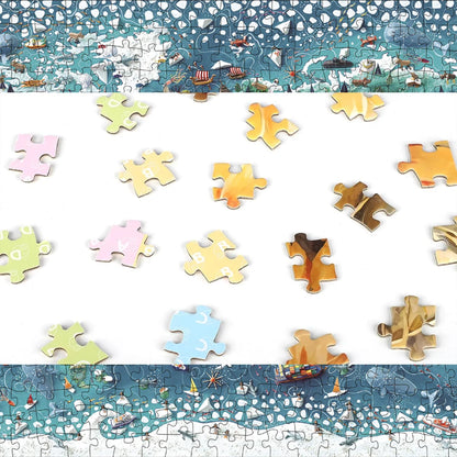 Jigsaw Puzzles for Adults/Kids 500 Pieces Group Jigsaw Puzzles Families Games Toy for Home Art Decor Puzzles 15" x 10"