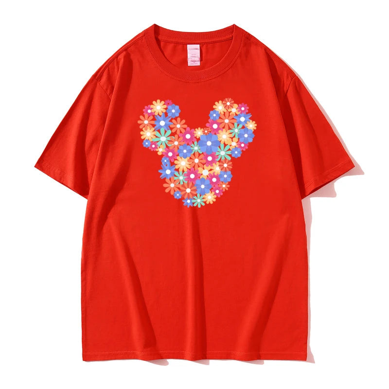 Disneyland Summer Parent-child Clothing 2025 New Father and Daughter Travel Souvenir Casual High-end Fashion Short-sleeved Top