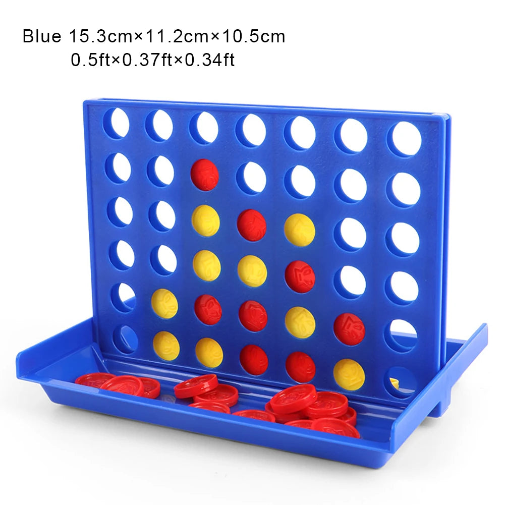 Connect 4 Game Classic Master Foldable Kids Children Line Up Row Board Puzzle Toy Gifts Board Game Parent-child Interactive Toys