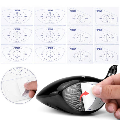 Golf Impact Tape Strike Stickers Self-Teaching Sweet Spot and Consistency Analysis Golf Ball Sweet Spot Finder for Golf Training