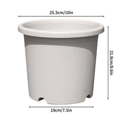 Plastic Flowerpot with Drainage Holes Plant Nursery Pot Seed Starting Pot Plastic Flower Plant Container for Succulents Seedling