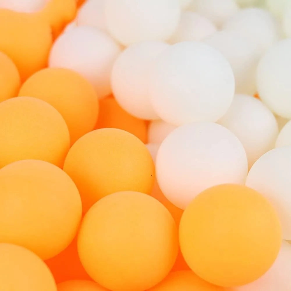 Advanced 40mm Orange Table Tennis Balls for Training, Set of 6 Yellow Ping Pong Balls with Attractive Design