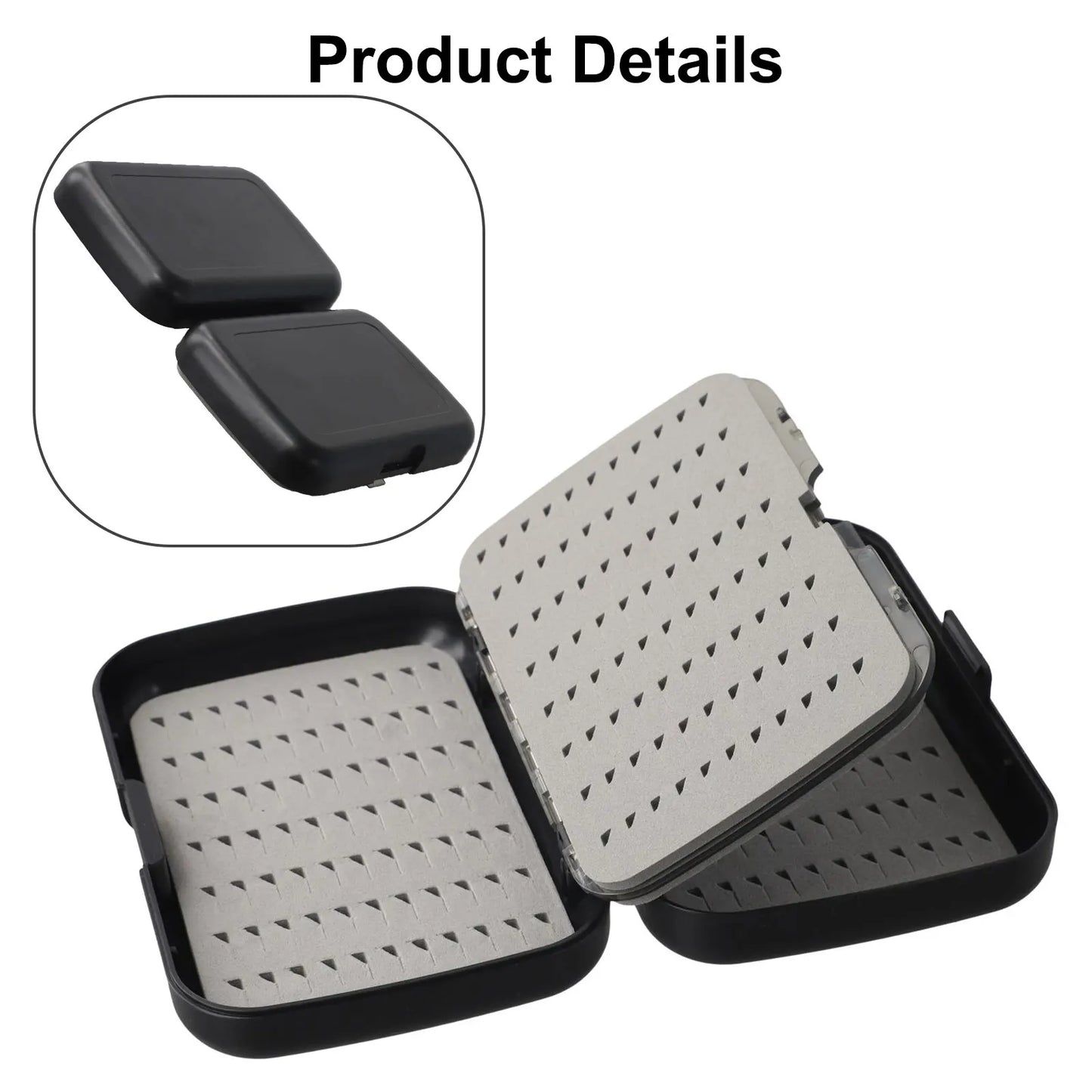 Double-sided Fishing Tackle Box With Foam Waterproof Trout Bass Flies Fishing Tackle Hooks Box Fishing Tackle Boxes