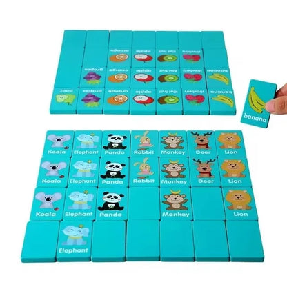 Kid Blocks Seaside Escape Mahjong Wooden Memory Solitaire Matching Game