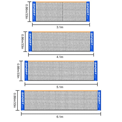 Portable Standard Professional Badminton Net Volleyball Tennis Nets Mesh