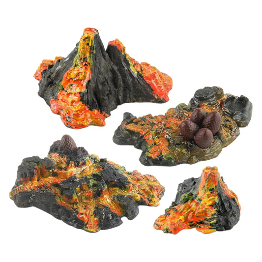 Simulation Volcano Model Fun science Accessories Homeschool Realistic Mini Volcano Dinosaur Playset for Children Boys