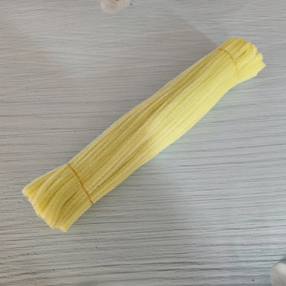 100pcs 30cm Twist Wire Chenille Stems Pipe Cleaners Kid Plush Stick Strips Educational Toys Handmade Material DIY Craft Supplies