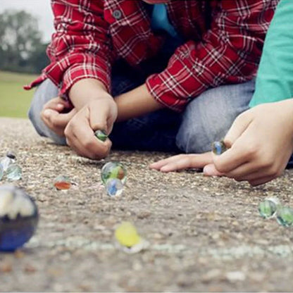 30PCS 1.4cm Children's Game Machine Checkers Yoyo Balls Colored Glass Beads Fish Tank Decoration Beads Glass Balls Game Pinballs