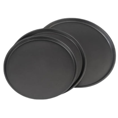 Nonstick Carbon Steel Pizza Pan Round Pizza Baking Tray with Holes for Crispy & Bubbly Home Restaurant Kitchen Baking Tools