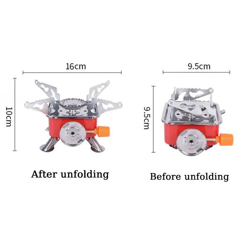 Portable Burner Camping Foldable Outdoor Gas Tank Stove for Backpacking Camping Hiking Picnic Camping Burner BBQ Grill