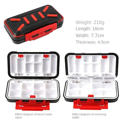 Space Separation Hook Bait Storage Box Multi region Waterproof Fishing Tackle Boxes Case Multifunction Fishing Tools Fishing
